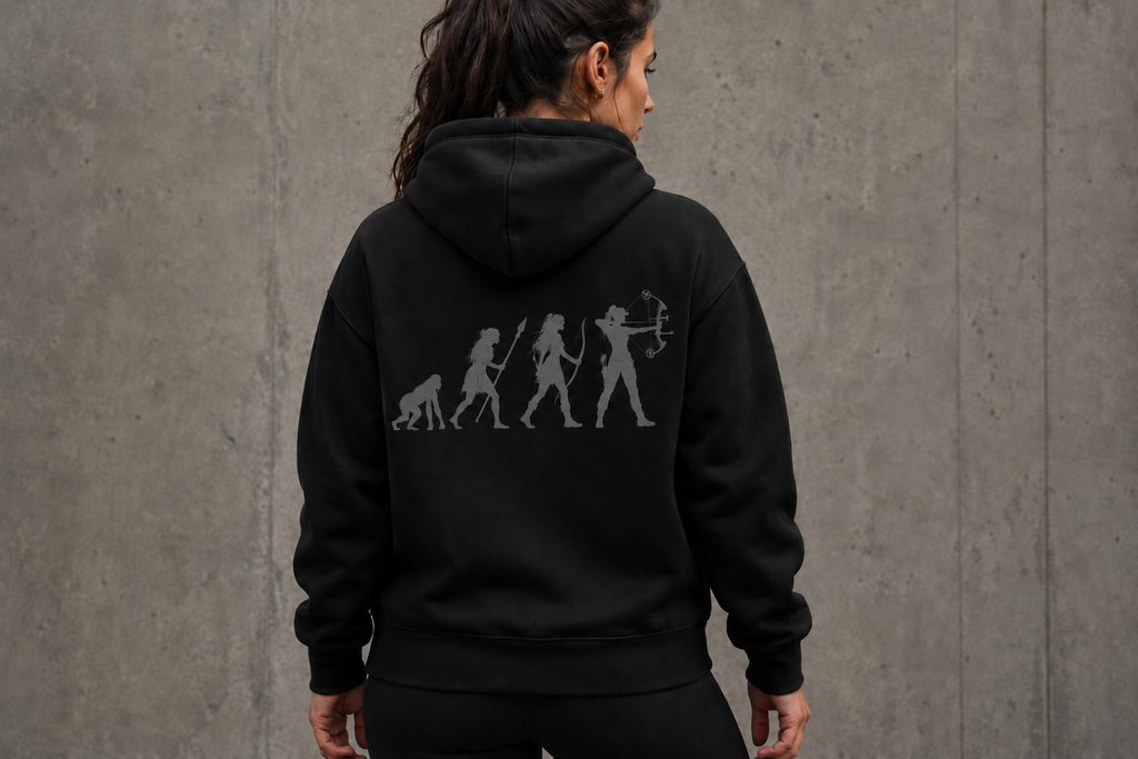 Hoodie Évolution Chasseuse Arc