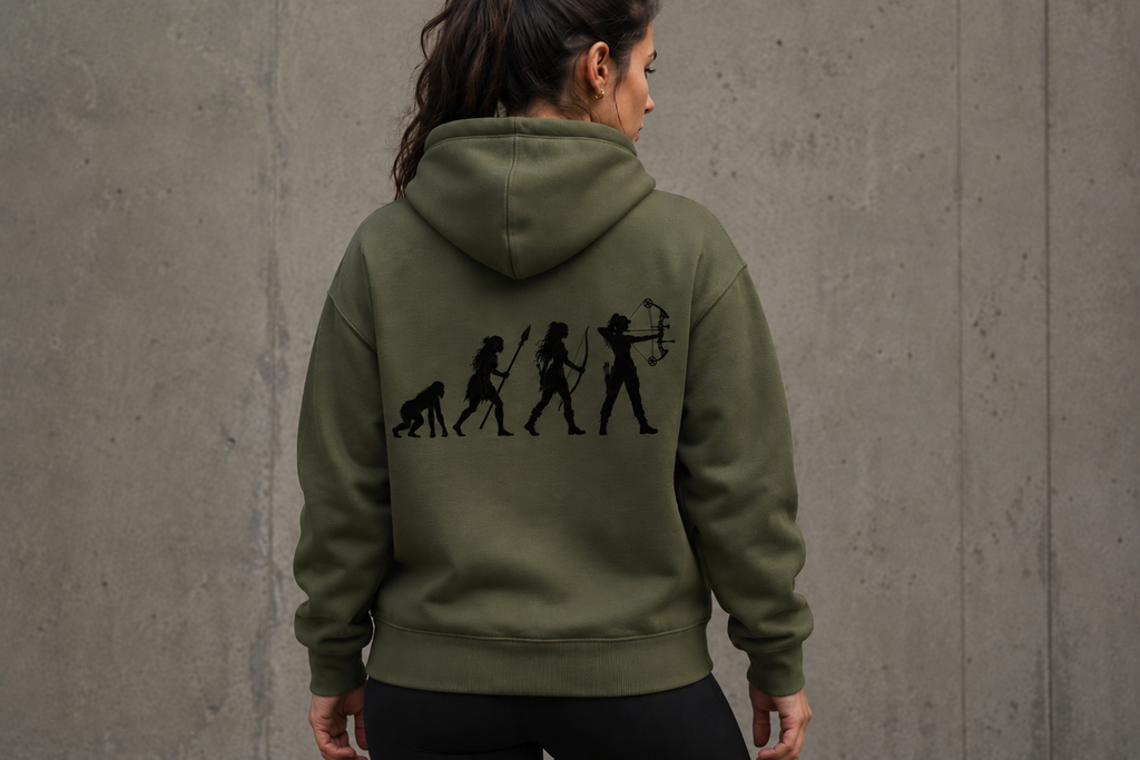 Hoodie Évolution Chasseuse Arc